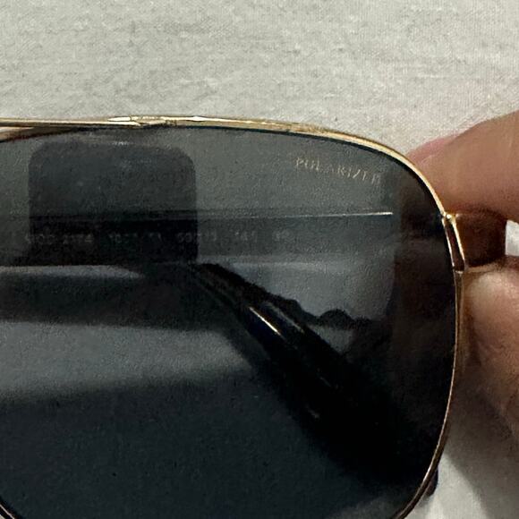 Versace Polarized Sunglasses VE2174 Pale Gold Gray Square - Picture 9 of 12